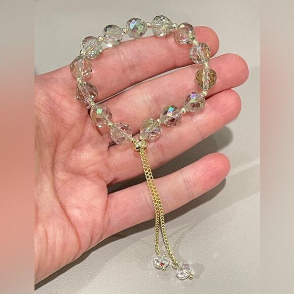 Green Swarovski Beaded Bracelet - Picture 6 of 8